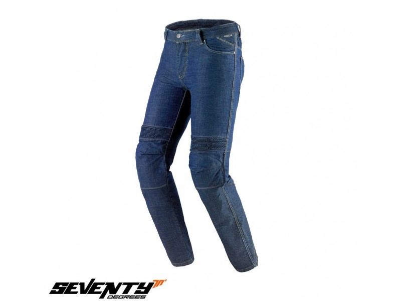 Blugi (jeans) moto femei Seventy model SD-PJ8 tip Slim fit culoare: albastru (insertii Aramid Kevlar) Blugi (jeans) moto femei Seventy model SD-PJ8 tip Slim fit culoare: albastru (insertii Aramid Kevlar)
