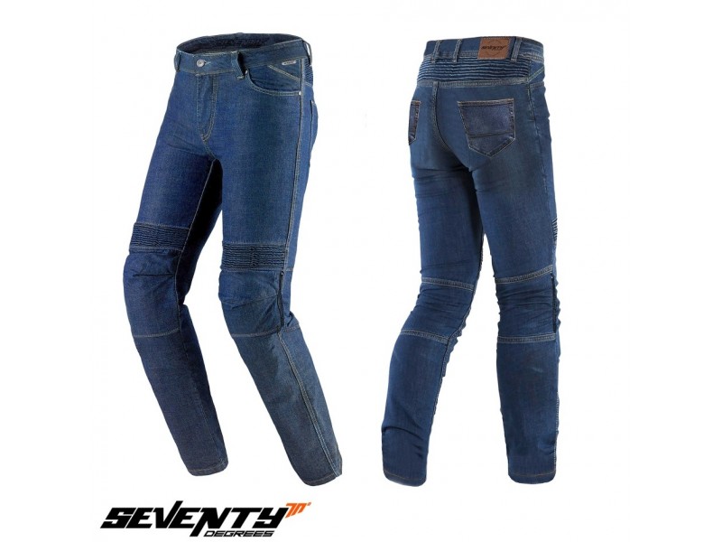 Blugi (jeans) moto femei Seventy model SD-PJ8 tip Slim fit culoare: albastru (insertii Aramid Kevlar) Blugi (jeans) moto femei Seventy model SD-PJ8 tip Slim fit culoare: albastru (insertii Aramid Kevlar)