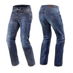 Blugi (jeans) moto femei Seventy model SD-PJ4 tip Regular fit culoare: albastru (cu insertii Aramid Kevlar)