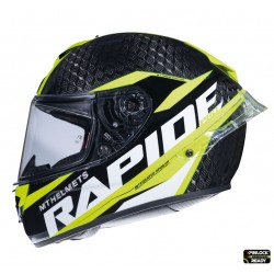 Casca integrala MT Rapide Pro Carbon C3 galben lucios - 100% carbon Casca integrala MT Rapide Pro Carbon C3 galben lucios - 100% carbon