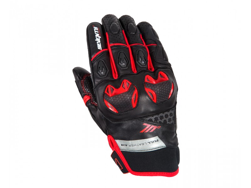 Manusi barbati Racing/Naked vara Seventy model SD-N32 negru/rosu