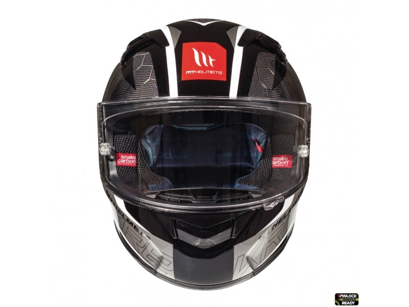Casca integrala MT KRE Snake carbon 2.0 A0 negru/gri lucios - 100% carbon Casca integrala MT KRE Snake carbon 2.0 A0 negru/gri lucios - 100% carbon