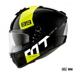 Casca integrala MT Blade 2 SV 89 B3 galben fluor lucios (ochelari soare integrati)