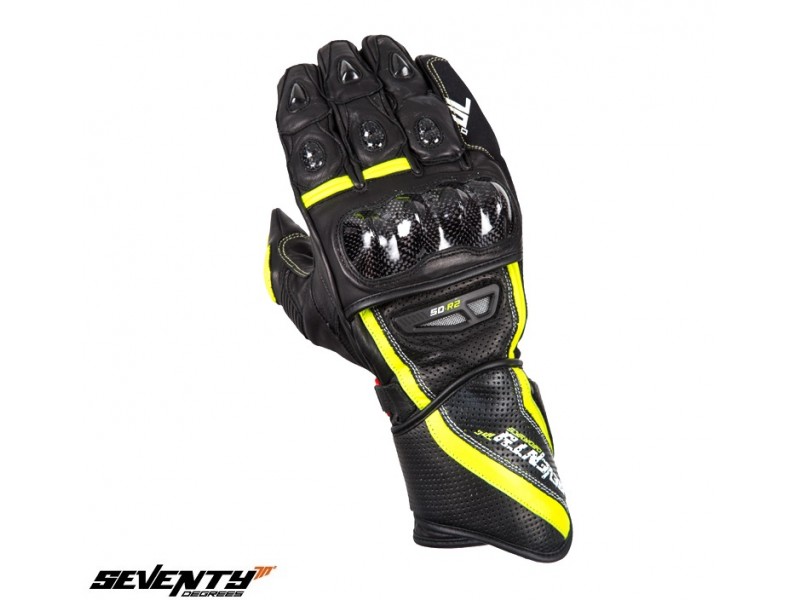 Manusi barbati racing vara Seventy model SD-R2 negru/galben Manusi barbati racing vara Seventy model SD-R2 negru/galben