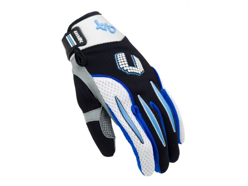 Manusi motociclete cross-enduro unisex Unik Racing model X-10 culoare: albastru Manusi motociclete cross-enduro unisex Unik Racing model X-10 culoare: albastru