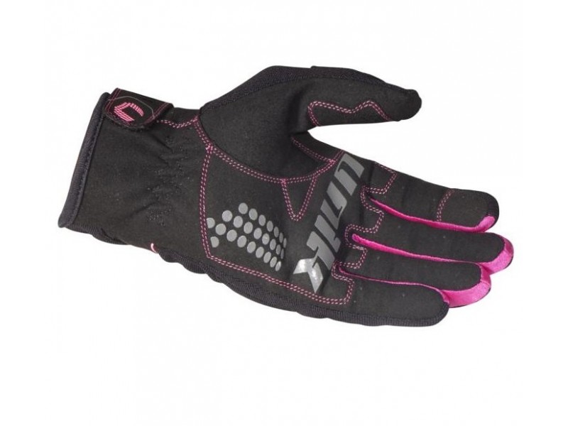 Manusi femei (dama) motociclete Unik Racing model C-68 culoare: negru/roz