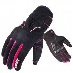 Manusi femei (dama) motociclete Unik Racing model C-68 culoare: negru/roz Manusi femei (dama) motociclete Unik Racing model C-68 culoare: negru/roz