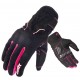 Manusi femei (dama) motociclete Unik Racing model C-68 culoare: negru/roz