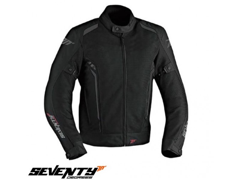 Geaca (jacheta) motociclete femei Touring vara Seventy model SD-JT36 culoare: negru/gri