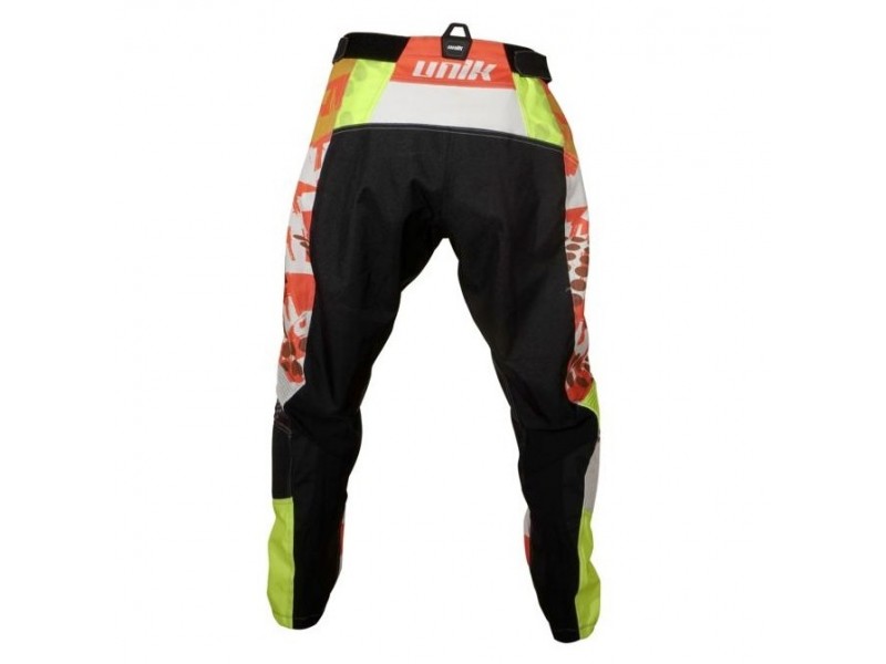 Pantaloni motociclete cross-enduro Unik Racing model MX01 culoare: portocaliu/verde fluor Pantaloni motociclete cross-enduro Unik Racing model MX01 culoare: portocaliu/verde fluor