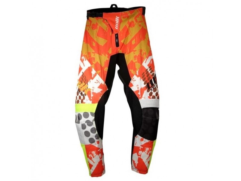 Pantaloni motociclete cross-enduro Unik Racing model MX01 culoare: portocaliu/verde fluor Pantaloni motociclete cross-enduro Unik Racing model MX01 culoare: portocaliu/verde fluor