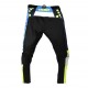 Pantaloni motociclete cross-enduro Unik Racing model MX01 culoare: albastru/verde fluor