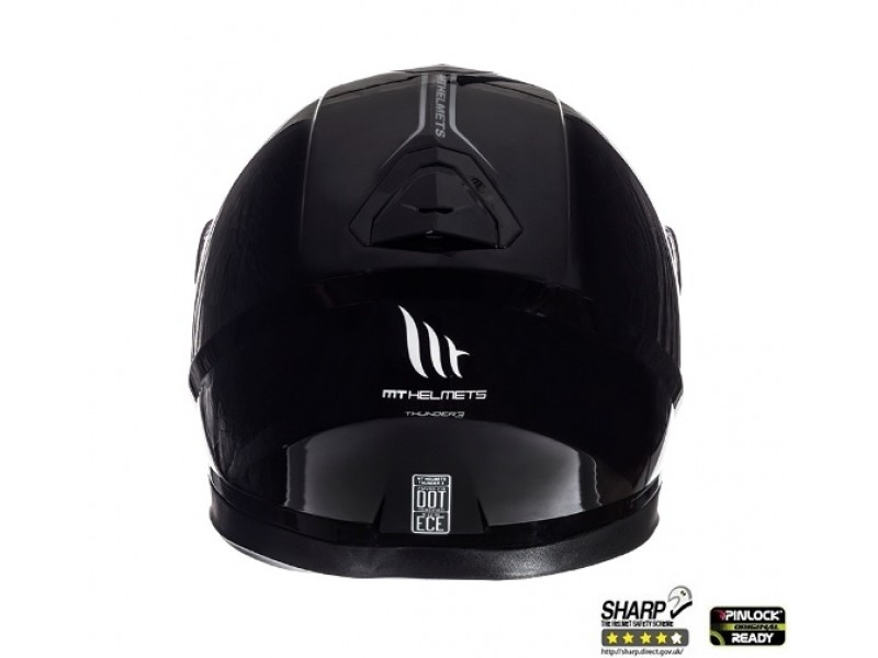 Casca integrala motociclete MT Thunder III SV negru lucios (ochelari soare integrati) Casca integrala motociclete MT Thunder III SV negru lucios (ochelari soare integrati)