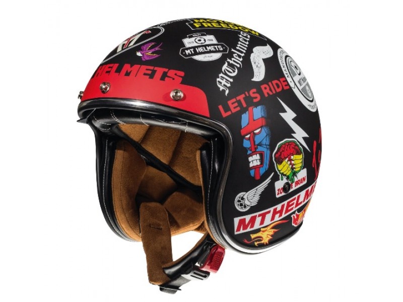 Casca open face motociclete MT Le Mans 2 SV Anarchy A1 negru mat (ochelari soare integrati)