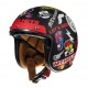 Casca open face motociclete MT Le Mans 2 SV Anarchy A1 negru mat (ochelari soare integrati)