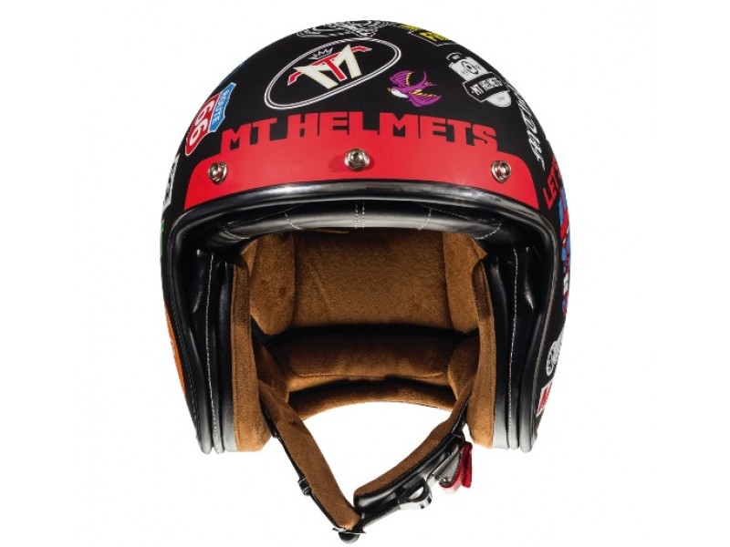 Casca open face motociclete MT Le Mans 2 SV Anarchy A1 negru mat (ochelari soare integrati)