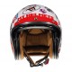Casca open face motociclete MT Le Mans 2 SV Anarchy A0 alb lucios (ochelari soare integrati)
