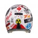Casca open face motociclete MT Le Mans 2 SV Anarchy A0 alb lucios (ochelari soare integrati)