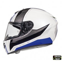Casca integrala motociclete MT Rapide Duel D5 albastru/alb/negru lucios (fibra sticla)