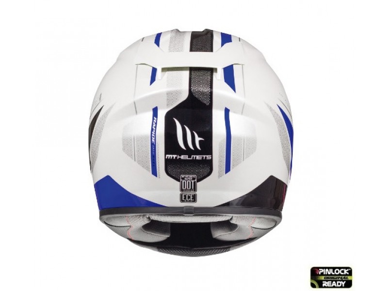 Casca integrala motociclete MT Rapide Duel D5 albastru/alb/negru lucios (fibra sticla)