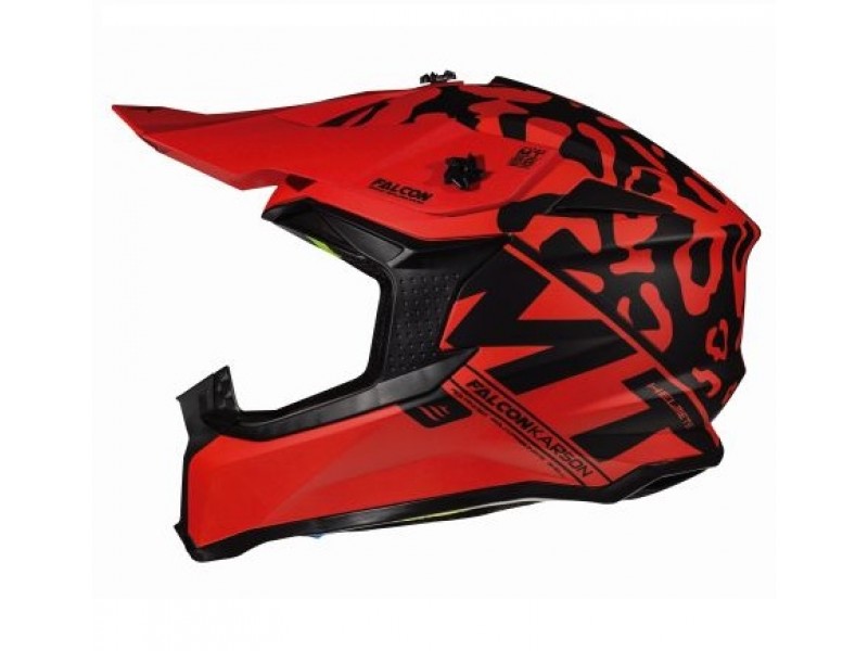 Casca off road motociclete MT Falcon Karson F1 rosu mat Casca off road motociclete MT Falcon Karson F1 rosu mat