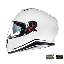 Casca integrala motociclete MT Thunder III SV alb lucios (ochelari soare integrati)