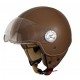 Casca open face motociclete Unik Racing model CJ-06 piele ecologica maro Casca open face motociclete Unik Racing model CJ-06 piele ecologica maro