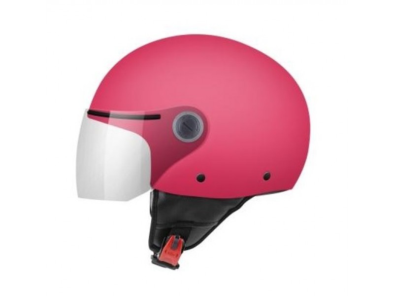 Casca open face motociclete MT Street roz lucios (open face)