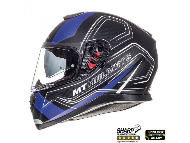 Casca integrala motociclete MT Thunder III SV Trace negru/albastru mat (ochelari soare integrati) Casca integrala motociclete MT Thunder III SV Trace negru/albastru mat (ochelari soare integrati)