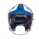 Casca open face motociclete MT Avenue SV Crossroad alb/albastru lucios (ochelari soare integrati)