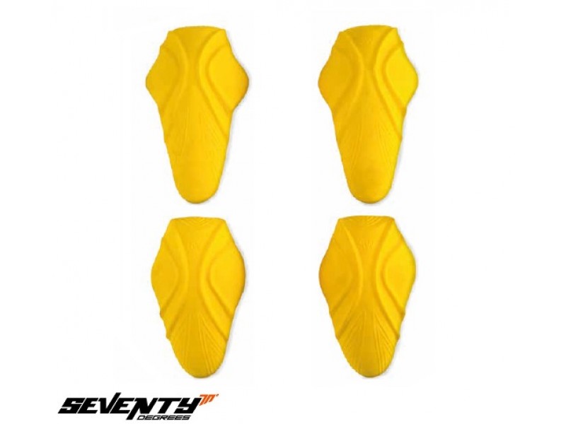 Set protectii umeri + coate Seventy model SD-A11 - culoare: galben - (set 4 bucati)