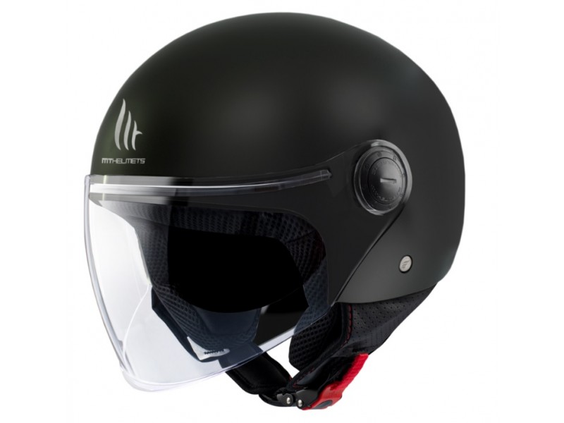 Casca open face motociclete MT Street S A1 negru mat - omologare noua ECE 22.06