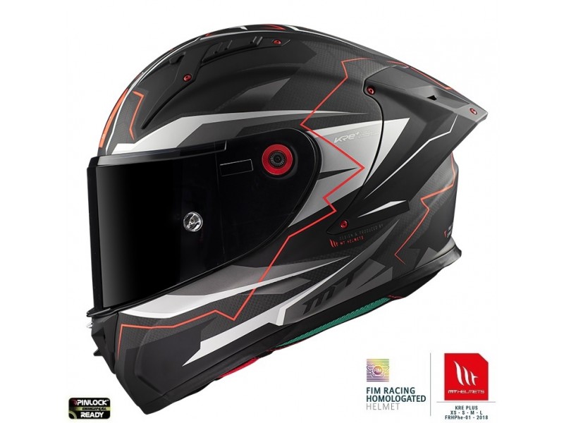 Casca integrala MT KRE+ Carbon Kraker C5 rosu mat - 100% carbon Casca integrala MT KRE+ Carbon Kraker C5 rosu mat - 100% carbon