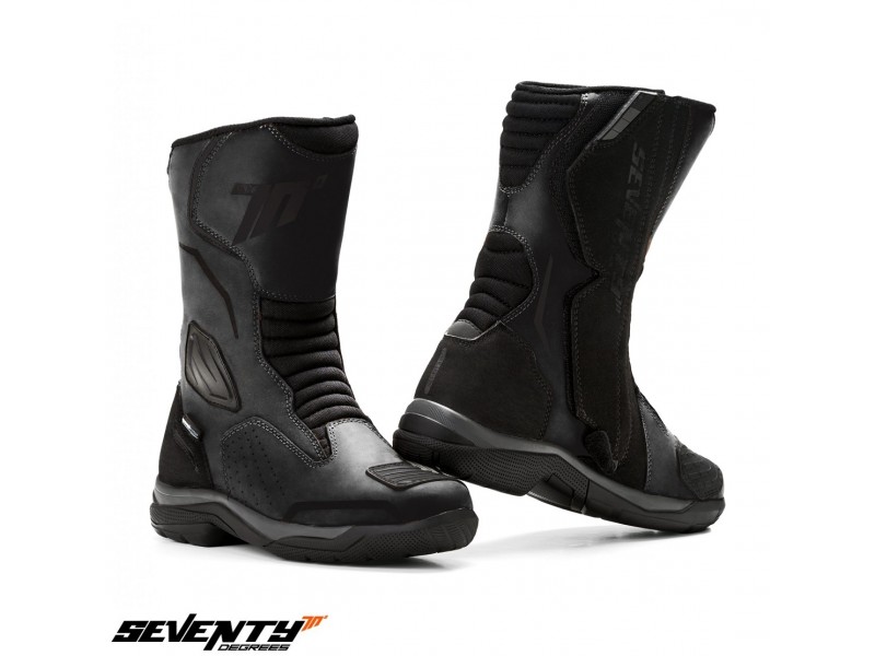 Ghete moto Touring Unisex Seventy model SD-BT13 culoare: negru
