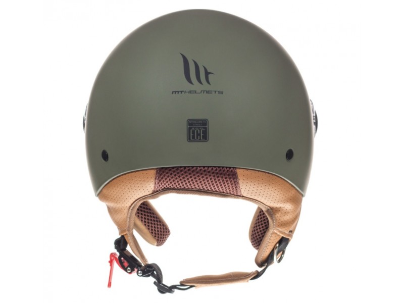 Casca open face motociclete MT Street S A6 verde mat - omologare noua ECE 22.06