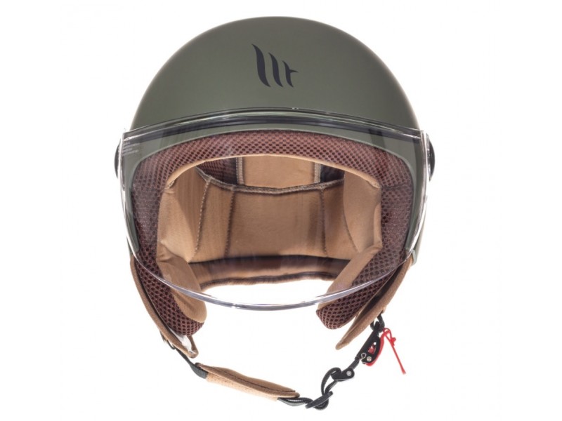 Casca open face motociclete MT Street S A6 verde mat - omologare noua ECE 22.06