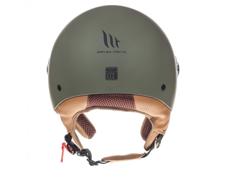 Casca open face motociclete MT Street S A6 verde mat - omologare noua ECE 22.06