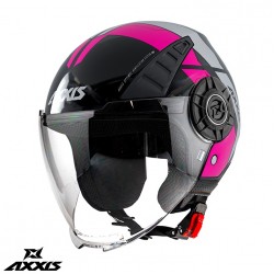 Casca Axxis model Metro Cool B8 roz fluor lucios (open face) Casca Axxis model Metro Cool B8 roz fluor lucios (open face)
