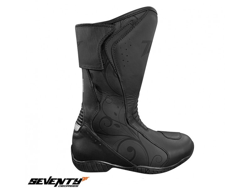 Ghete (cizme) moto Touring Femei Seventy model SD-BT9 culoare: negru
