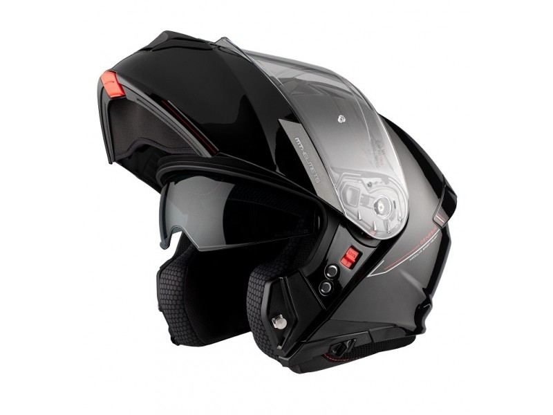 Casca modulabila MT Genesis SV A1 negru mat Pinlock ready - omologare noua ECE 22.06 Casca modulabila MT Genesis SV A1 negru mat Pinlock ready - omologare noua ECE 22.06