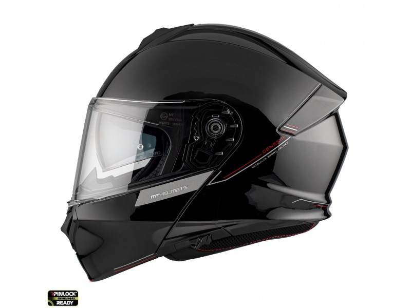 Casca modulabila MT Genesis SV A1 negru mat Pinlock ready - omologare noua ECE 22.06 Casca modulabila MT Genesis SV A1 negru mat Pinlock ready - omologare noua ECE 22.06