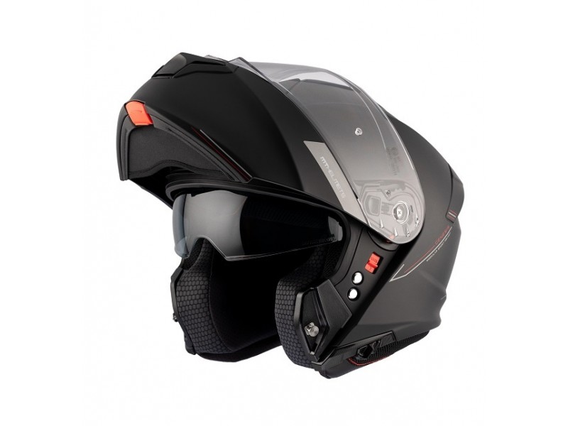 Casca modulabila MT Genesis SV A1 negru mat Pinlock ready - omologare noua ECE 22.06 Casca modulabila MT Genesis SV A1 negru mat Pinlock ready - omologare noua ECE 22.06