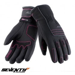 Manusi femei Urban iarna Seventy model SD C29 negru roz  Manusi femei Urban iarna Seventy model SD C29 negru roz