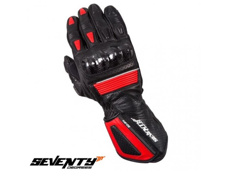 Manusi barbati racing vara Seventy model SD R4 negru rosu 