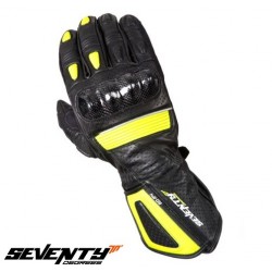 Manusi barbati racing vara Seventy model SD R4 negru galben  Manusi barbati racing vara Seventy model SD R4 negru galben
