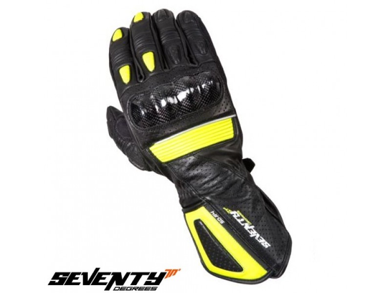 Manusi barbati racing vara Seventy model SD R4 negru galben Manusi barbati racing vara Seventy model SD R4 negru galben