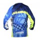 Tricou bluza cross enduro Unik Racing model MX01 culoare albastru verde fluor Tricou bluza cross enduro Unik Racing model MX01 culoare albastru verde fluor