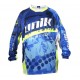 Tricou bluza cross enduro Unik Racing model MX01 culoare albastru verde fluor Tricou bluza cross enduro Unik Racing model MX01 culoare albastru verde fluor
