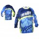 Tricou bluza cross enduro Unik Racing model MX01 culoare albastru verde fluor Tricou bluza cross enduro Unik Racing model MX01 culoare albastru verde fluor