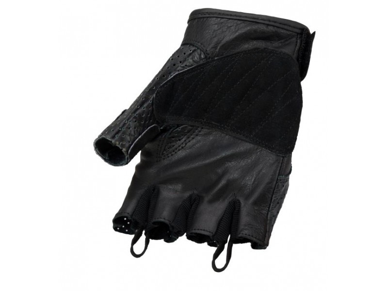 Manusi barbati piele tip Chopper Unik Racing model Custom culoare negru 